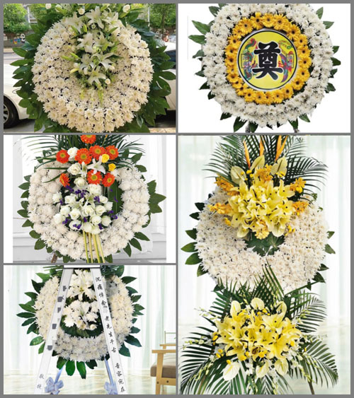 江苏泰州姜堰区白米镇孙舍村花圈速递